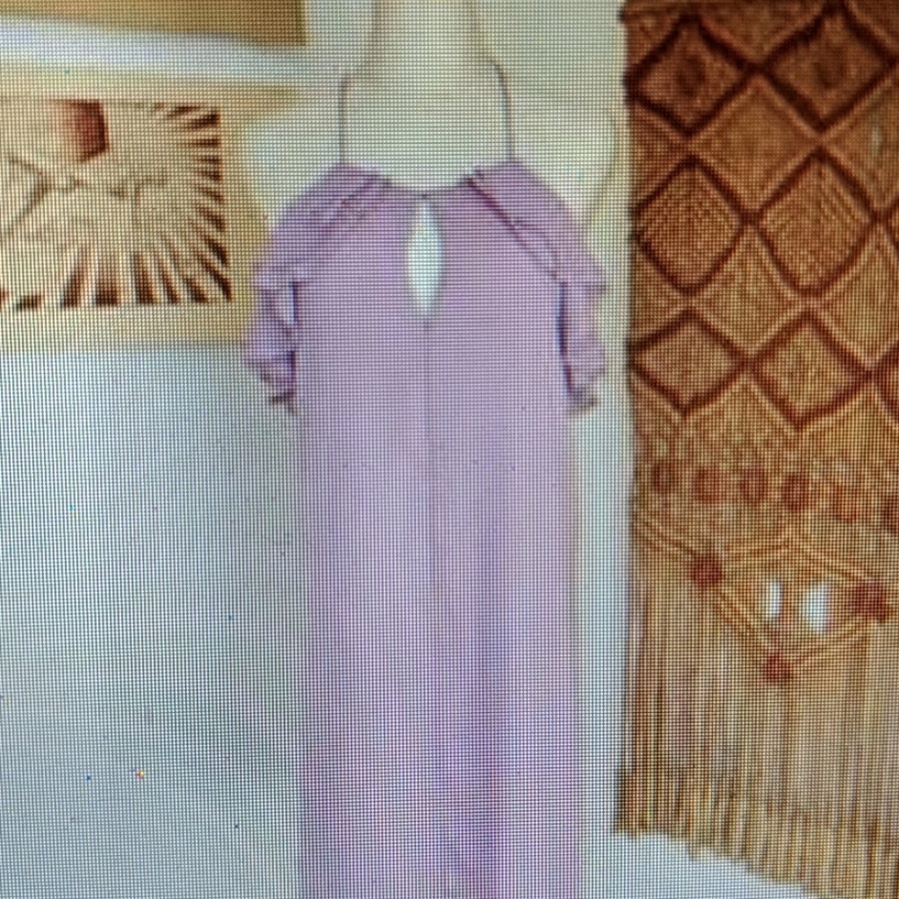 Purple flouncy mini cocktail dress NWT